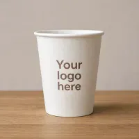 Paper cup with custom logo printing