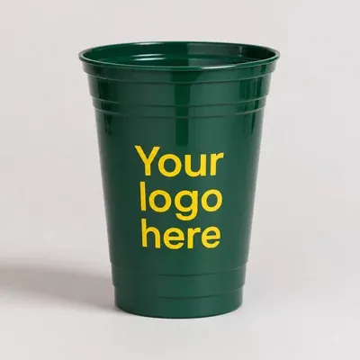 Custom screen-printed PS polystyrene cups with logo